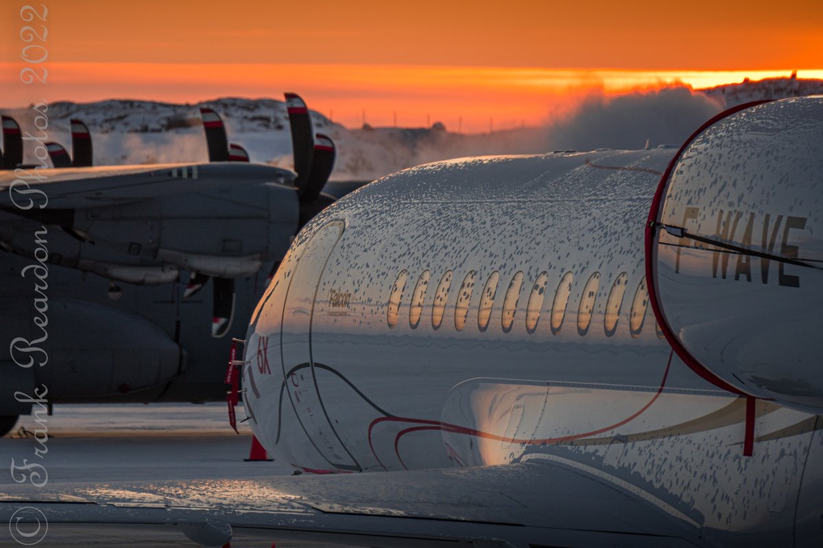 FrankReardon1's tweet photo. Spotted a beautiful Dassault Falcon 6X #FWAVE here in #Iqaluit #Nunavut conducting some cold weather testing FEB.23.2022 #YFBSpotters @DassaultFalcon #FA6X https://t.co/OdjeuJSnd5