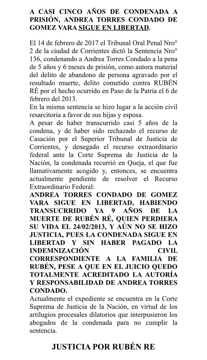 Mañana 24/3 se cumplen 9 años. Atropellado y abandonado en 2013, el crimen de Rubén Re sigue impune. La condenada a 5 años de prisión sigue libre, y sin resarcir a la familia. Fue uno de los mejores formadores de tenistas de nuestro país. Pero ante todo, un gran amigo. Justicia!