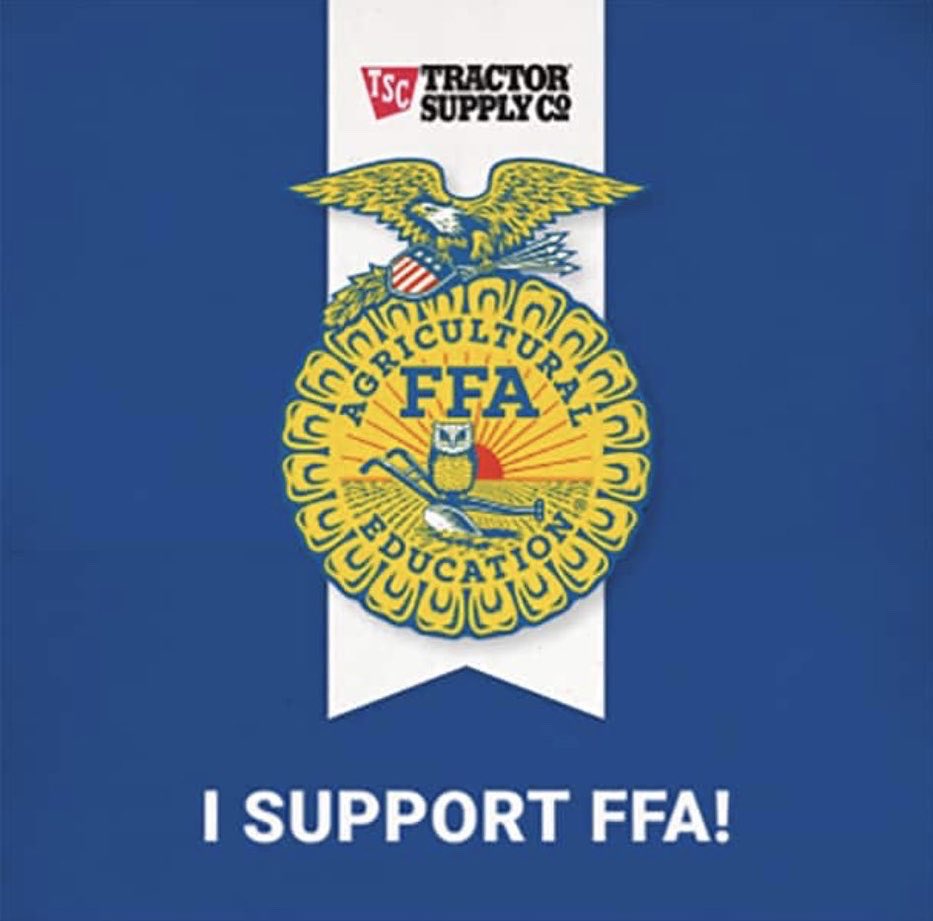 SullivanINFFA's tweet photo. Ducks. Popcorn plots. Nature trail.
These are just a few of the Sullivan FFA projects that @NationalFFA and @TractorSupply have funded over the years through #GrantsForGrowing. Stop in at TSC, or shop online this week, and purchase an FFA emblem to support this program! https://t.co/eF6ddWmtwg