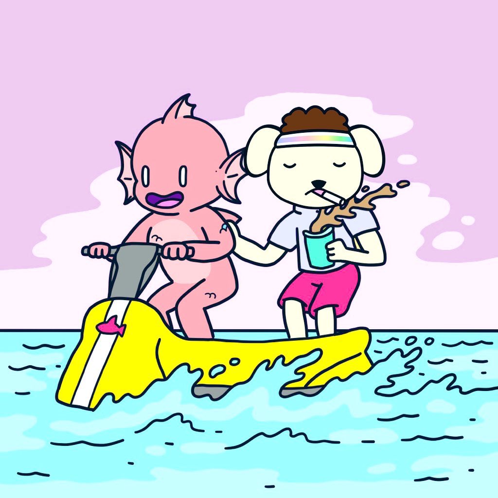 GRlFFEX's tweet photo. 🐠@fishyfamNFT x @Doodle_Doggies🐶 https://t.co/8gsgvphZuP