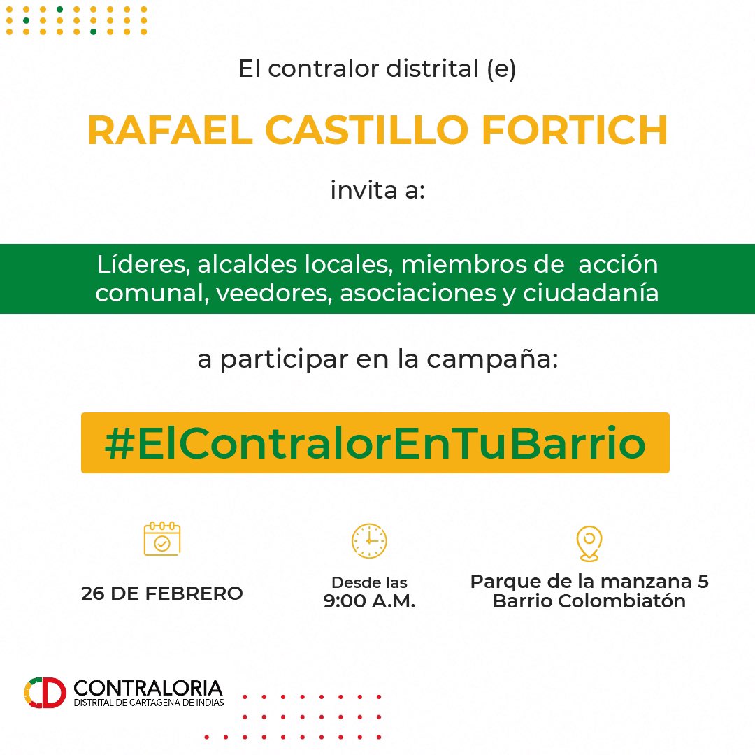 Contraloría Distrital de Cartagena de Indias tweet media