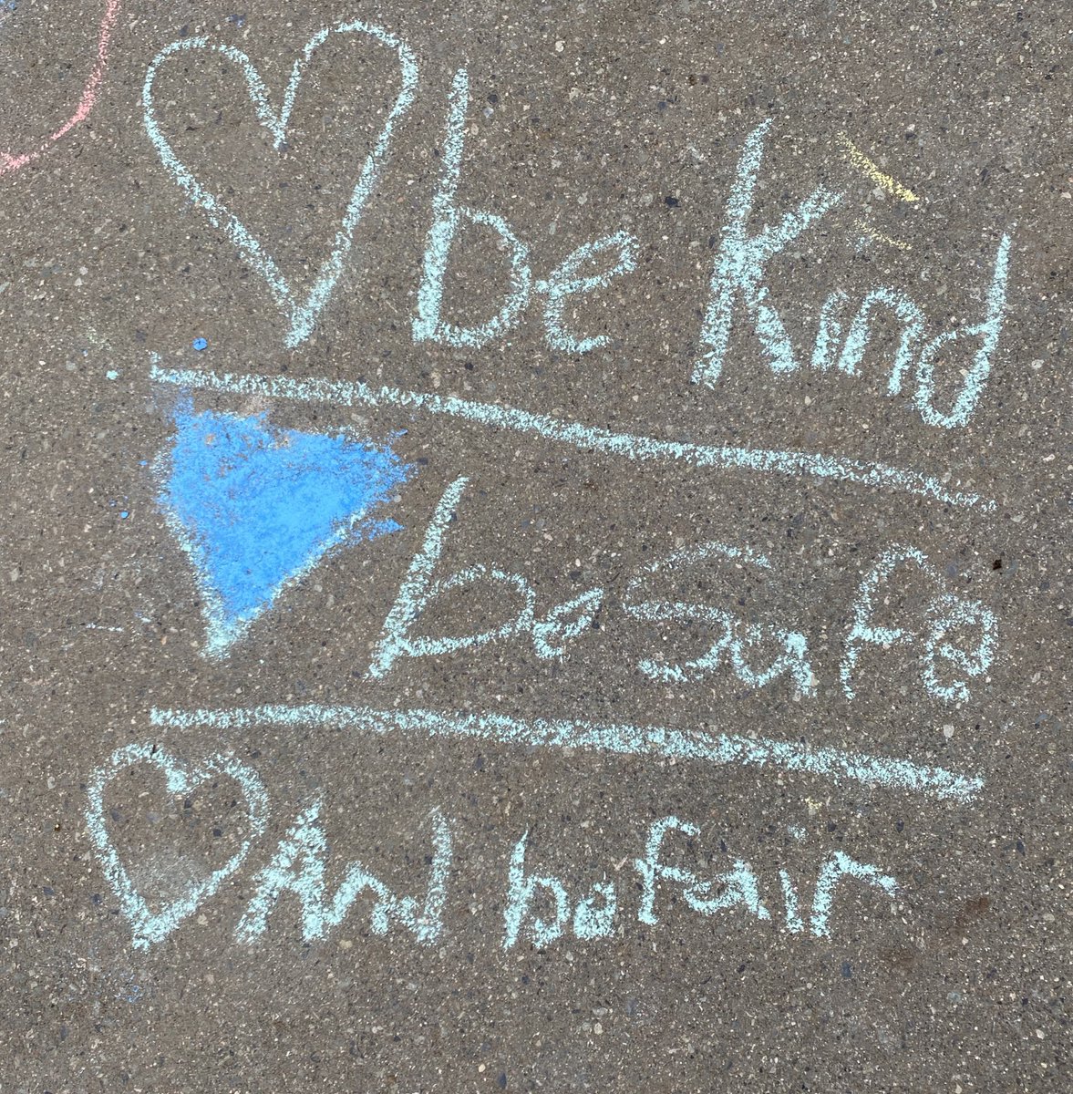 Our grounds have been transformed with beautiful chalk art messages… Happy Pink Shirt Day! <a href="/deltasd37/">DeltaSchoolDistrict</a>