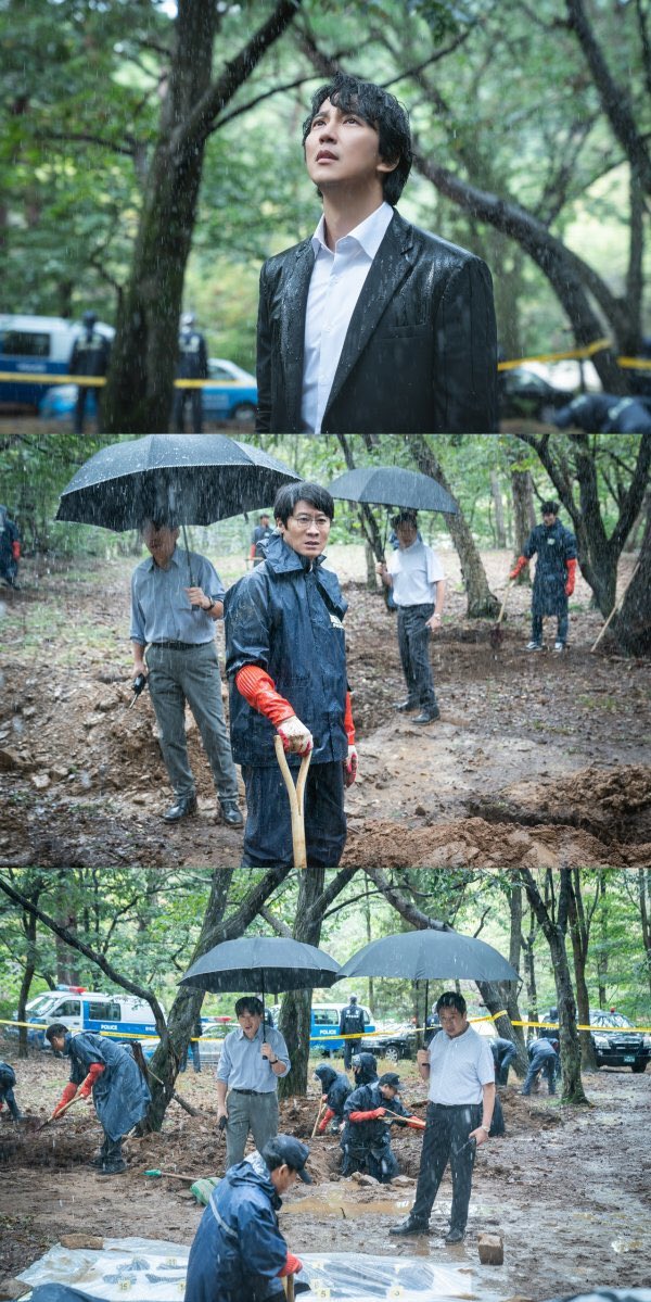 KimNamGilStory's tweet image. Episode 7 preview Kim Nam-gil x Jin Seon-gyu, two desperate police officers in the rain
 #ThroughTheDarkness 
#악의마음을읽는자들 #KIMNAMGIL #김남길