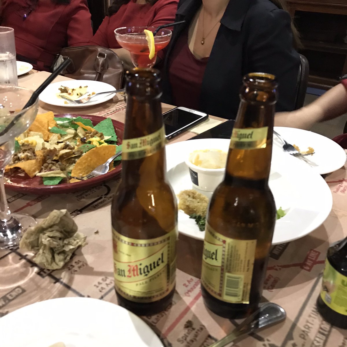 monakimlopez's tweet photo. We ate a lot but these drinks was the highlight of my night. It’s been a while since I attended a group night out without someone mentioning work related matters. Today no one dare to! Thanks for the laughter guys! 🍺🍸🍷🥃 https://t.co/z1Up03EFoz