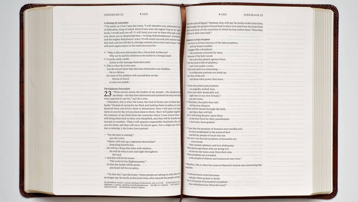 TyndaleBibles's tweet photo. Introducing the NLT Wide Margin Filament-Enabled Bible! They come equipped with curated study resources on every page through the Filament Bible app PLUS all of your margins are open for taking notes and expressing creativity!
https://t.co/usuKZJLqrD
#filamentbiblecollection https://t.co/x3SmjM8GBf