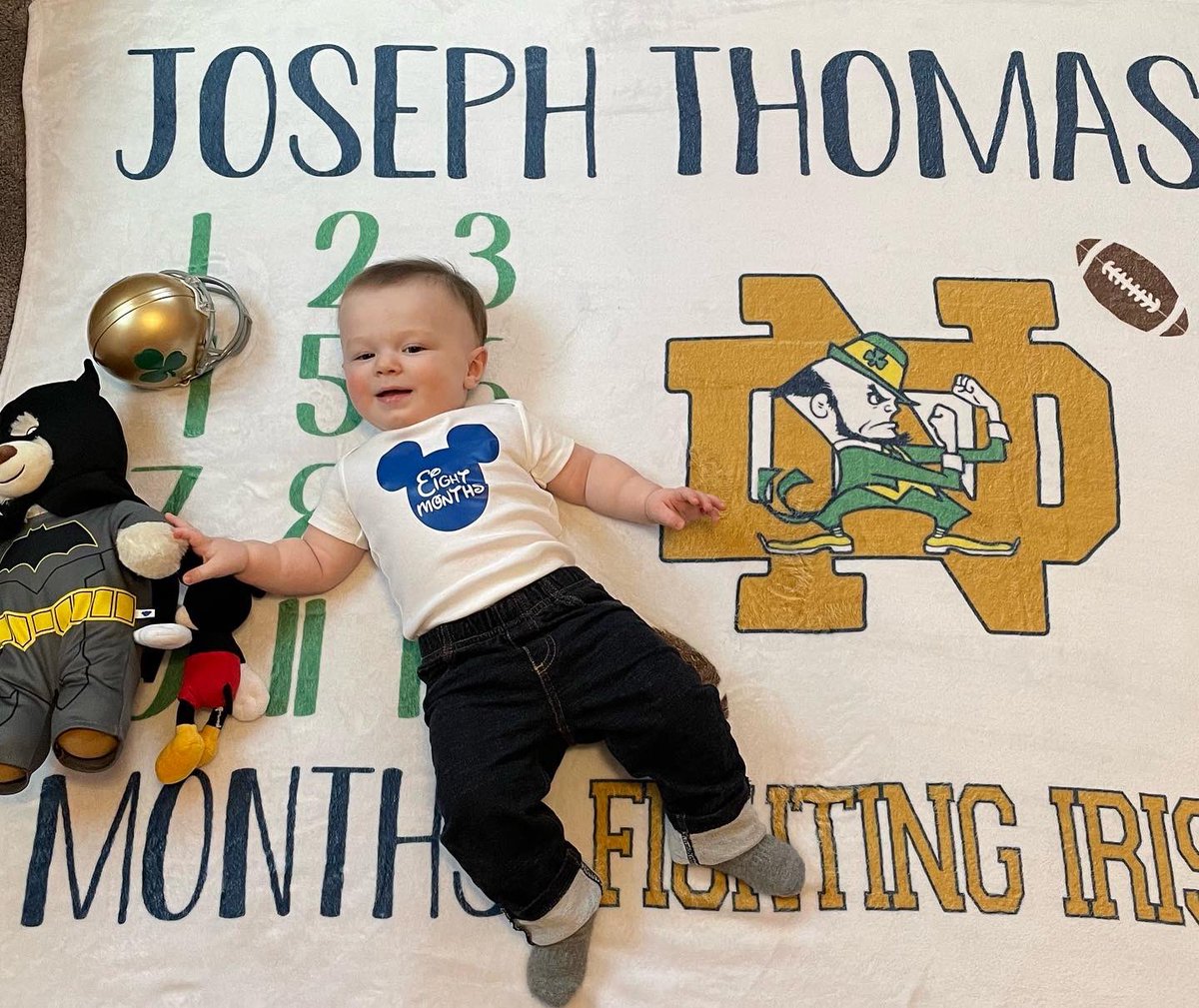 WHSCoachSmall's tweet photo. Happy 8 months to our rolling, gliding, mad face making little man! #JosephThomas https://t.co/kloipcLrQe