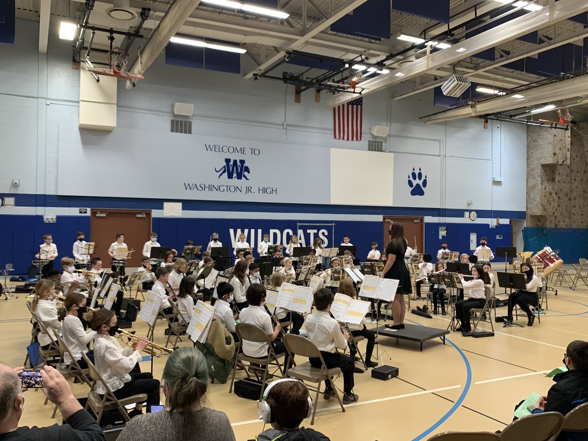 SearcyK's tweet photo. Prairie Band’s first concert! Congratulations musicians! You rocked it! #prairiepride #bebold203 https://t.co/qcc1ieklq8