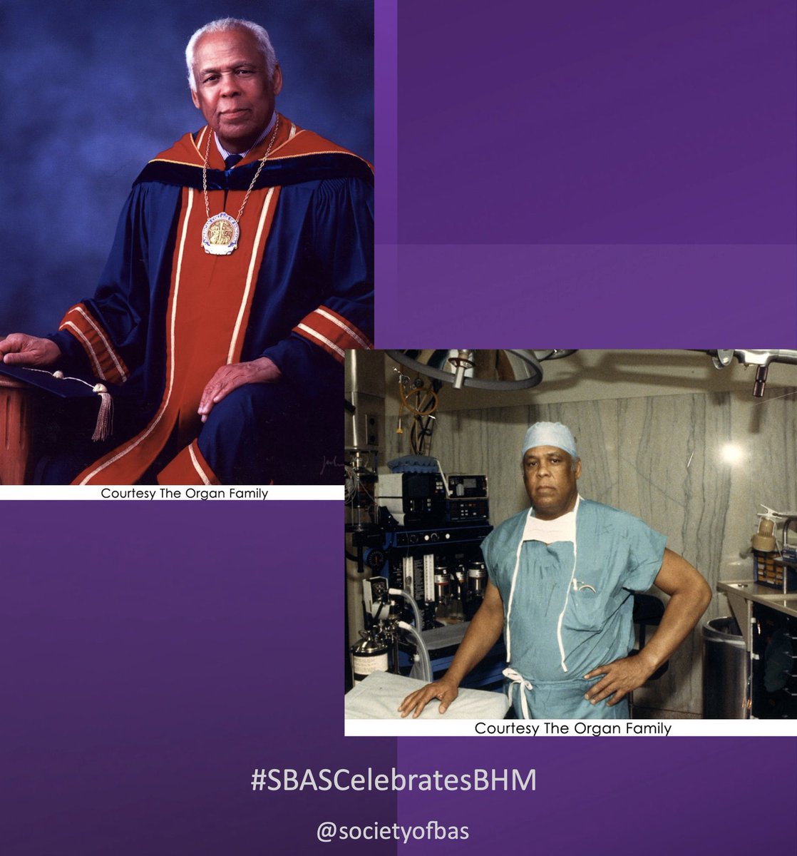 (🧵2/2) Dr. Organ was an EDUCATOR and LEADER in the field of surgery. He served as the 2nd African American President of the @AmCollSurgeons in 2003 & trained countless residents, dubbing his tenure as 'the year of the resident'. His legacy lives on! #SBASCelebratesBHM #BHM  👇🏾🤩