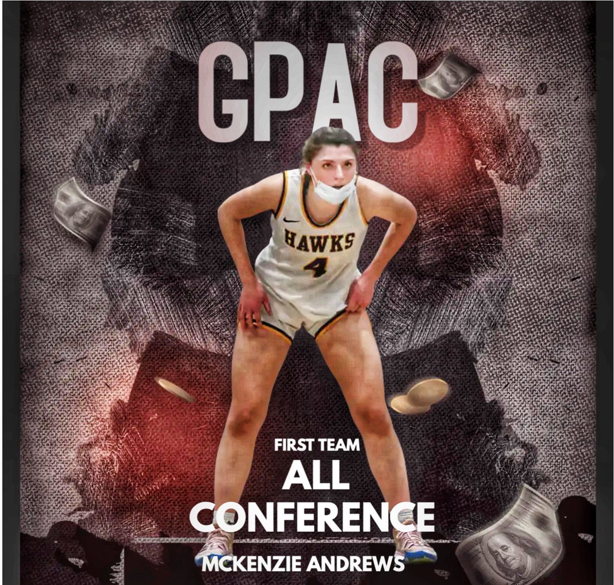Congratulations to our senior Wing, McKenzie Andrews for earning First Team All-Conference honors! <a href="/burke_lindsey/">Lindsey Burke-Eberhart</a>