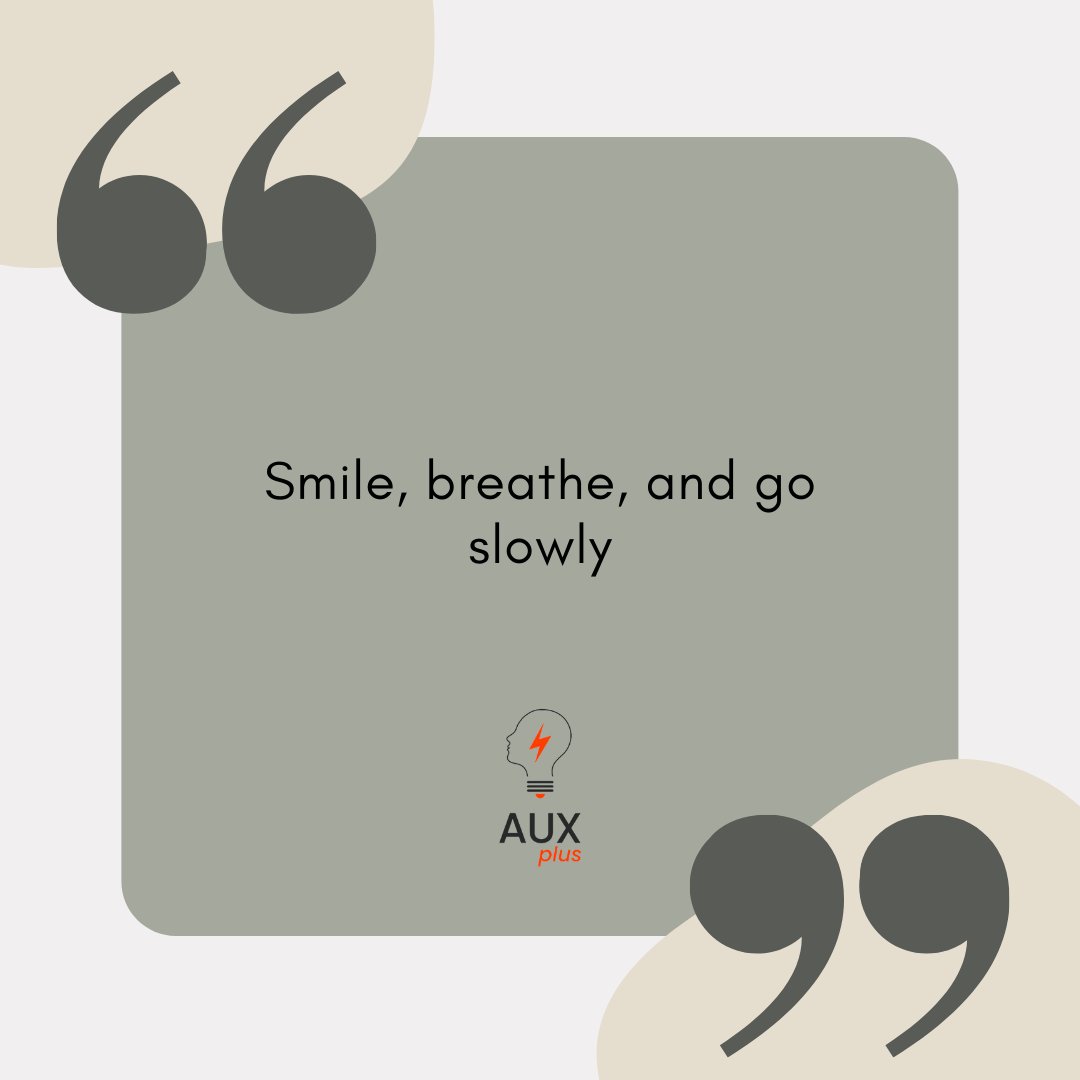 AuxPlusYou's tweet photo. Smile, breathe and go slowly.
  — Thich Nhat Hanh
⁠
#changeyourlifemindset #knowledge #stress #anxiety #comingoutofcovid #changeyourmindsetchangeyourlife #changeyourviewchangeyourlife #neuroscience #breathwork #yoga #meditation #wellbeing #wellness https://t.co/m0hrJEsIBD