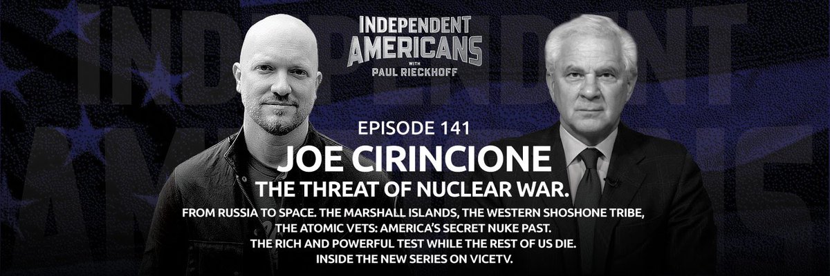 PaulRieckhoff's tweet photo. 9 countries have nuclear weapons capable of destroying the entire globe. One of them is Russia. And maybe you forgot about that until Putin threateningly referred to his tonight. In EPISODE 141 of @indy_americans, @Cirincione and I talk all about nukes: https://t.co/raLICMSVXL☢️ https://t.co/cAD7uUFUDj