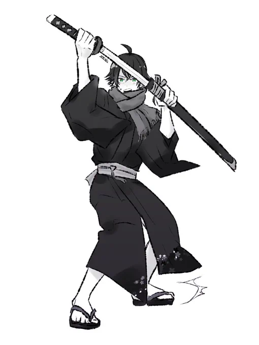 こっちもポーズ集を参考に。軽装でアクションして欲しいよって過去絵再掲。すいしんしくんと鶴さん。 