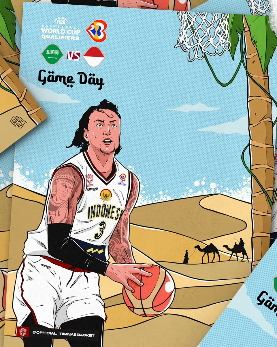 timnasbasketINA's tweet photo. GAMEDAY! Malam ini, 23.15 WIB.
Timnas Basket Indonesia akan menghadapi tuan rumah Arab Saudi di lanjutan FIBA World Cup 2023 Qualifiers. 

Live stream langsung dari King Abdullah Sports City, Jeddah, Arab Saudi di Youtube FIBA - The Basketball Channel https://t.co/jX6TeUQakO
