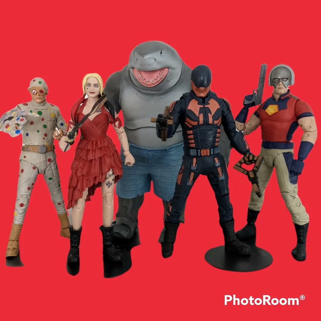 theregsays's tweet photo. The patsies. Some kind of suicide squad (wrong movie, I know) 
#thesuicidesquad
#dccomics 
#theregstoys https://t.co/SwdHn2bShk