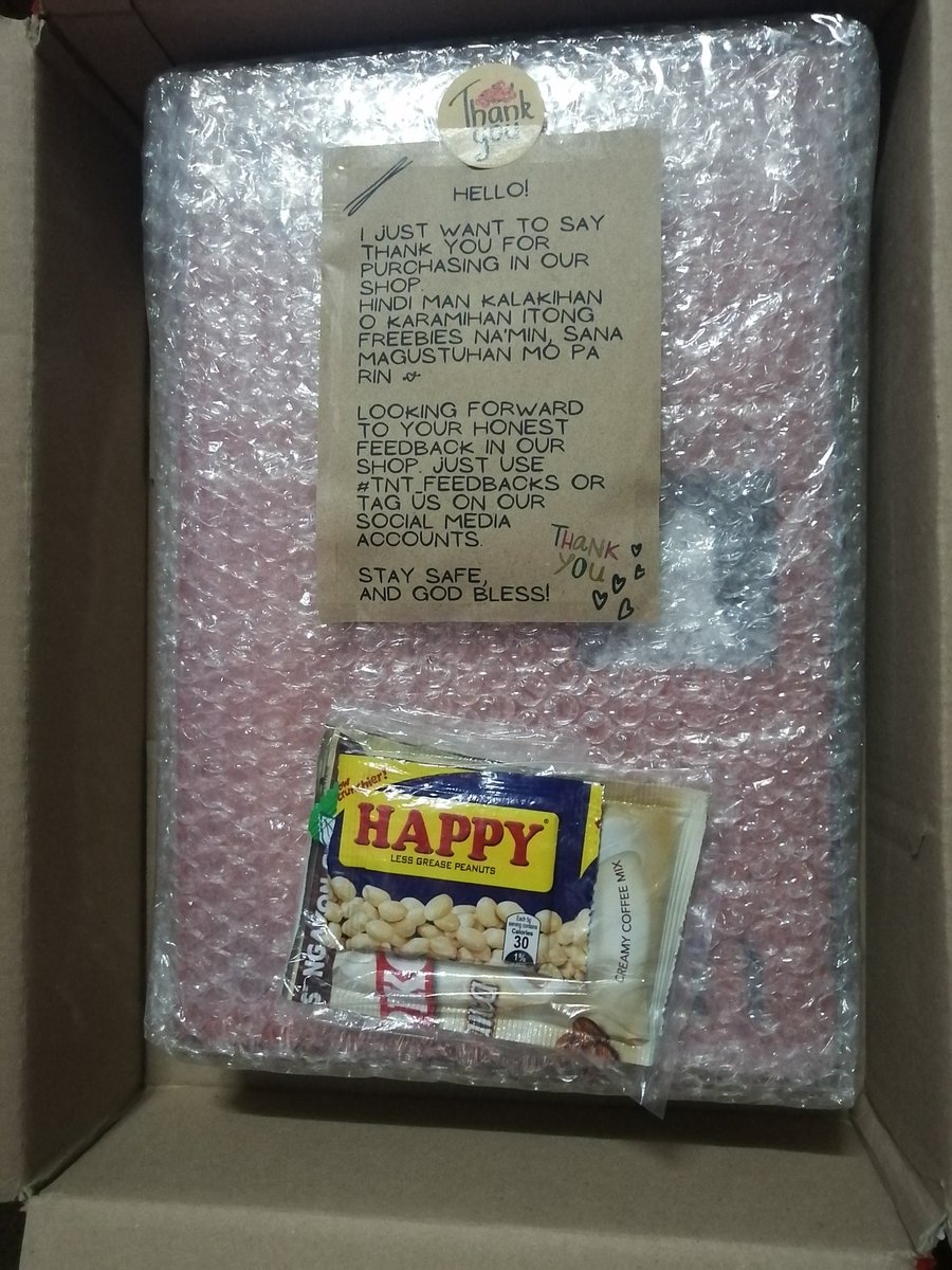 tintsaya's tweet photo. Literal na kaka-unbox ko pa lang. Thank you mare @tindahannitinay!!!! Safe nakarating silang tatlo sa bahay esp ung Whee SG. Thank you sa super safe na packaging. Nagana din po ng maayos ung Moobong. Thank you ulitttt ❤️❤️❤️❤️ Til next budol!!! #TNT_Feedbacks https://t.co/Mq2tD6c3CA