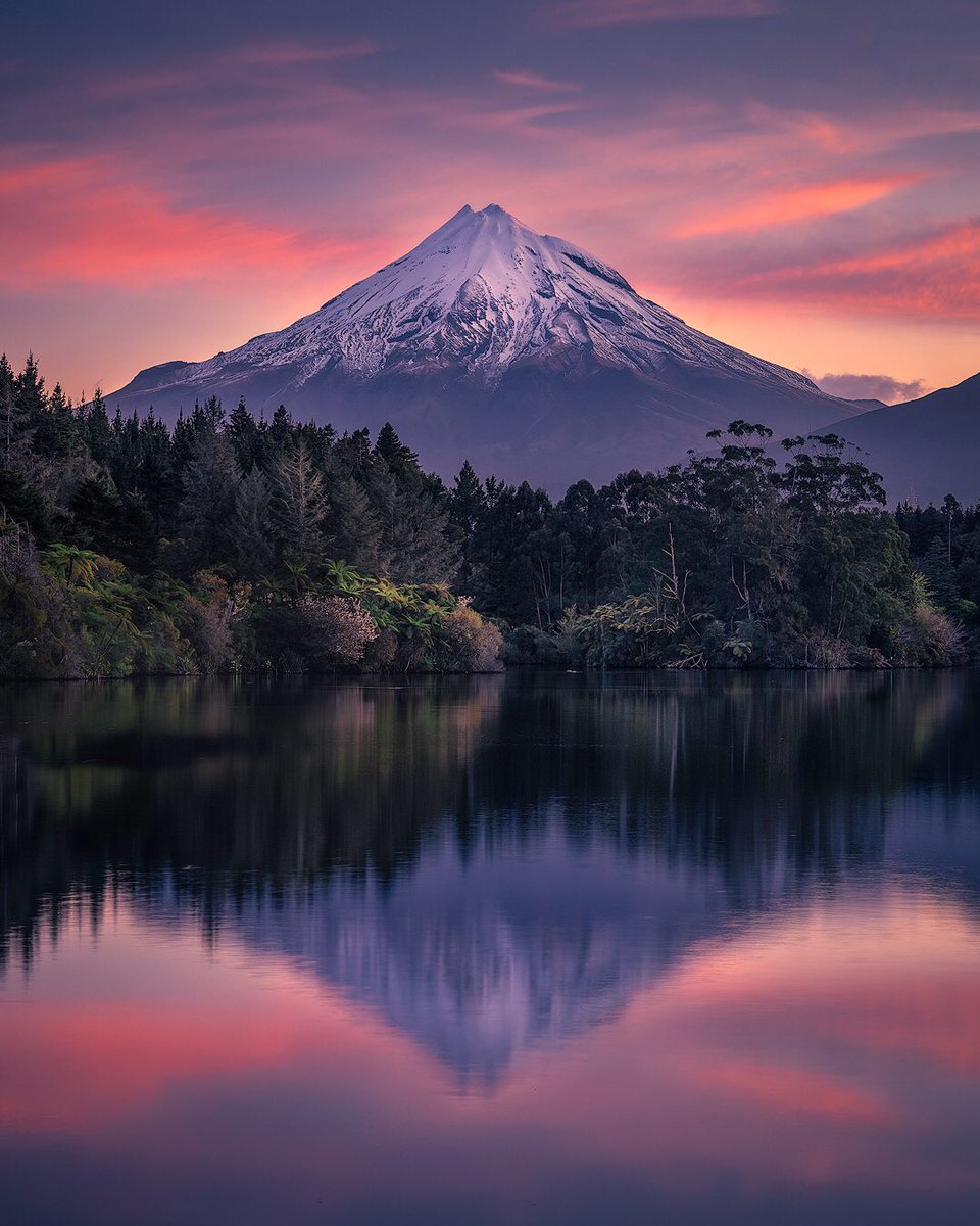 Mount Taranaki Reflected Symmetry