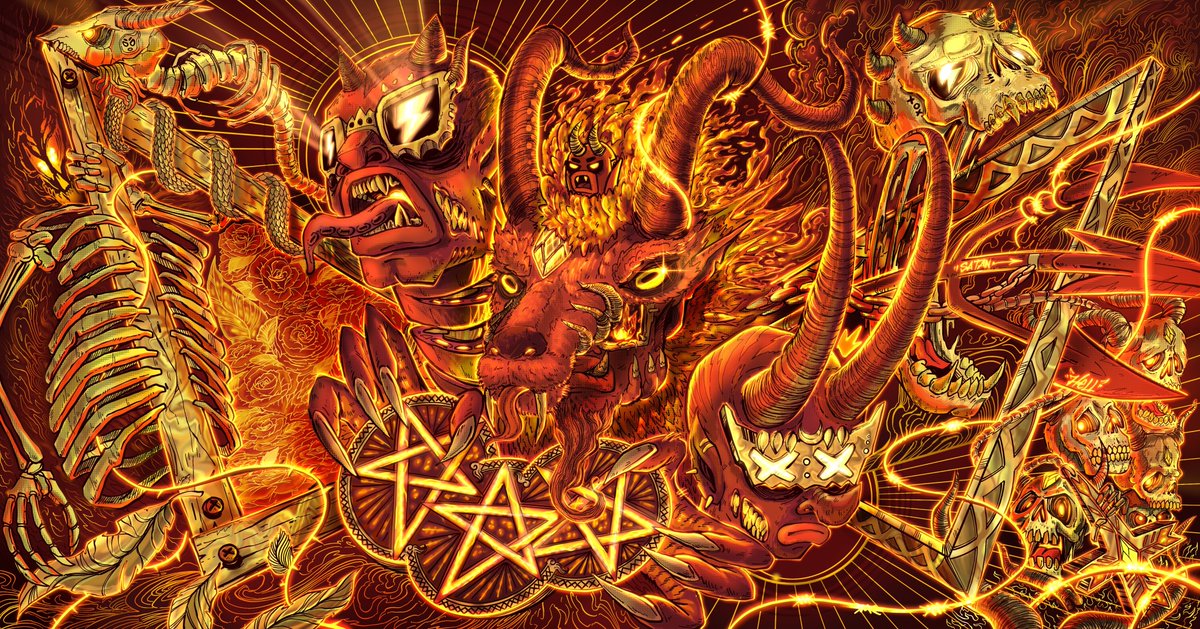 🔱"SΔTΔN"👿⛧⛤⛧⁶⁶⁶
Make Art Not War 🙏
foundation.app/@OcHEAD/ochead…
🔥
JPG : 5153 x 2700 px
DPI : 300
Strokes made : 43970
Creator : OcHEΔD
🔥
#nft #artTANK #Foundation #nowar #art #nftcollector  #Foundation #NFTTHAI #NFTartist #Hell #satan #procreate #RedDevils #ManUtd #comics