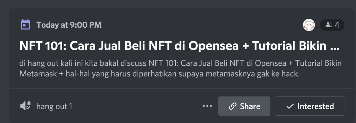 KomodoSquad_'s tweet photo. Hello #KomodoSquad jangan lupa malem ini jam 21:00 WIB kita bakal ada event di discord untuk bahas tutorial lengkap Opens dan setup metamask wallet ya, jangan sampe ketinggalan! #NFT #NFTCommunity #nftindonesia https://t.co/29cYg8j7jO