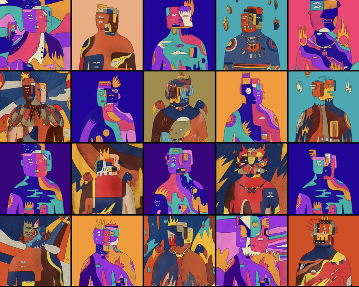 BomTaker333's tweet photo. A quick @superlativeSS thread outlining my love for them🔥
1/Based in Indonesia,Superlative Secret Society is a unique collection of 11,111 programmatically generated art avatars, made using more than 220 pieces of astonishing, hand drawn artwork illustrated by @AriefWitjaksana https://t.co/yrZlbby4Ar