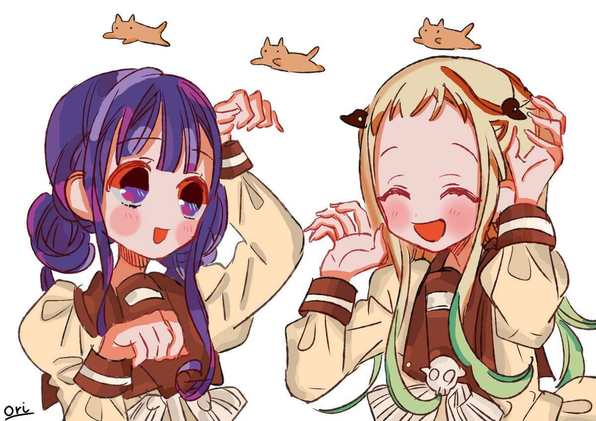 ngocz_mai's tweet photo. Two cats🐱
#jshk
#JibakuShounenHanakokun 
#colorbyme https://t.co/oawfzqyTgH