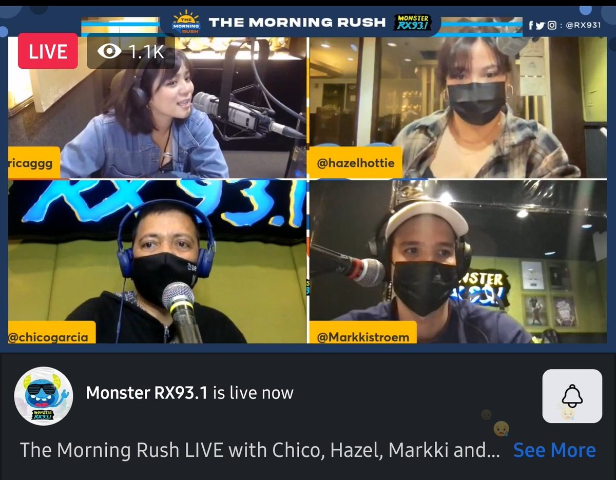 homersweethome's tweet photo. 1.1K Viewers!
We love you @ricaggg!!! ❤
@chicogarcia @hazelhottie @Markkistroem
#MyMessageForRica @RX931 https://t.co/EwzE0JA3SP