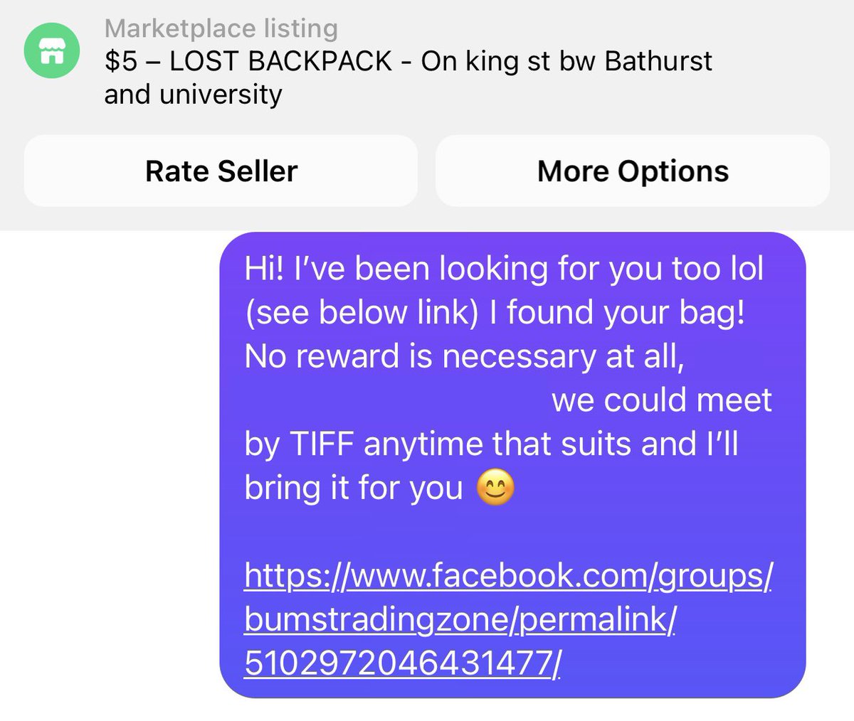 CaseyAngland's tweet photo. 1/2 Sometimes the world is a very dark place. 
But then sometimes you find a backpack on the street in downtown Toronto with no ID, and against all odds manage to track down its owner… https://t.co/TgwWiSeHrn