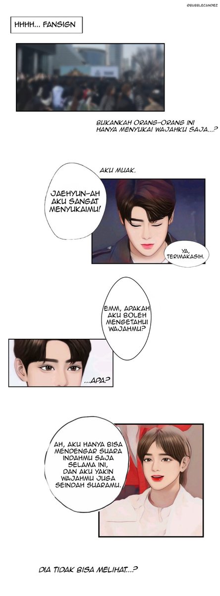 Jaeyongbase's tweet photo. -jyprompt comic no tag
cw // disability

tidak perlu netra untuk mencintai keindahan  https://t.co/tNkBWjlGi3