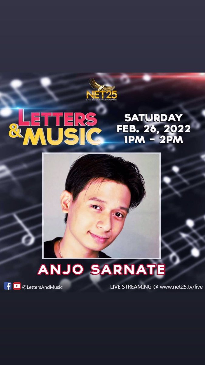 anjosarnate's tweet photo. Don't miss Anjo Ferdinand Sarnate's special performance on Letters and Music this Saturday (Feb. 26), 1pm, only on @NET 25 ! ❤
#soundtripandchill 
#PerformanceAtHome
#LettersAndMusic https://t.co/yrm8D60B20
