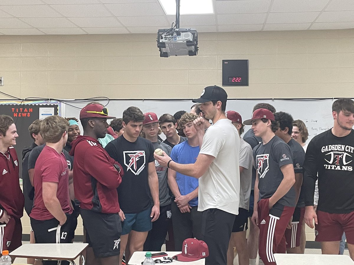 A huge thanks to MLB pitcher Garrett Whitlock from The Red Sox to come and talk to our guys. He has a awesome story and the guys loved it. We are Growers of the game. Also thank you to <a href="/markprice256/">Mark Price</a> and his guys for getting it set up. #FeartheSword #churchoftheHighlands