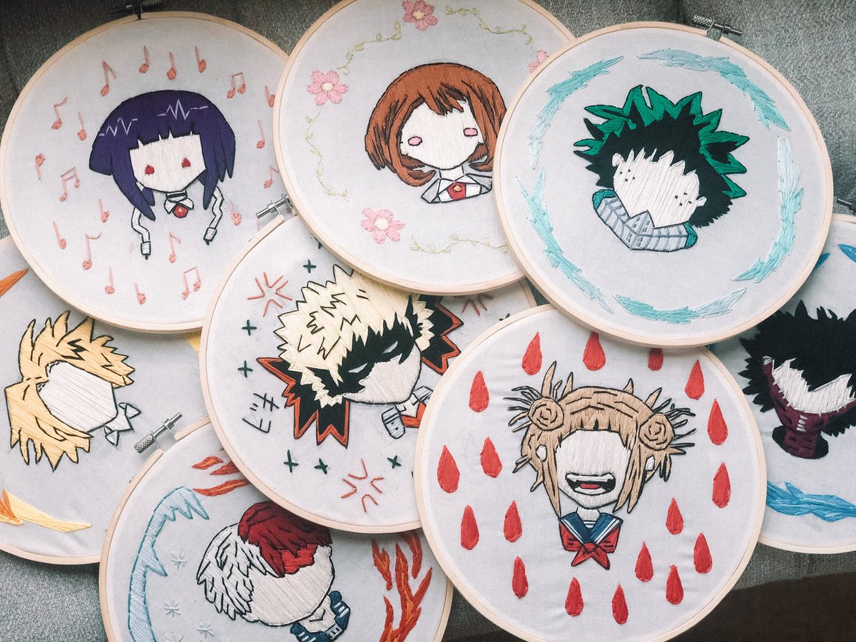whimsicalneedle's tweet photo. TAKING COMMISSIONS FOR CUSTOM MINIMALIST ANIME CHARACTER EMBROIDERY! DM me for prices and more info 💛 https://t.co/450DkL7GdX
