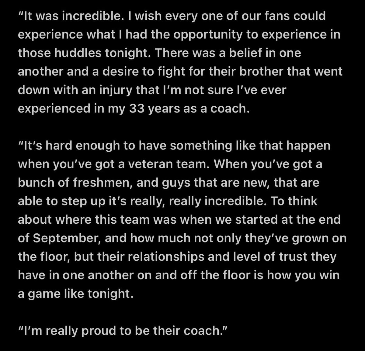 mjdemarinis's tweet photo. Greg McDermott sounded about as emotional as Iโve ever heard him on his post-game radio show when he was asked how the #Jays dealt with the mental and physical challenges of rallying in the second half after Ryan Nembhard went down: https://t.co/OQmUun2UyL