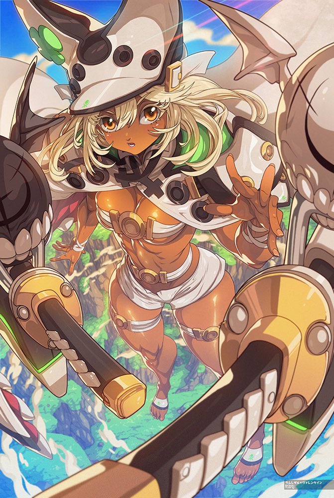 Here’s the full reveal of my Ramlethal illustration! You can snag a copy at ironpinky.com 😀 I went with her Xrd outfit. Still trying to figure out if I like the Strive design or not. Thoughts? #ramlethal #ramlethalvalentine #guiltygear #guiltygearstrive #videogameart