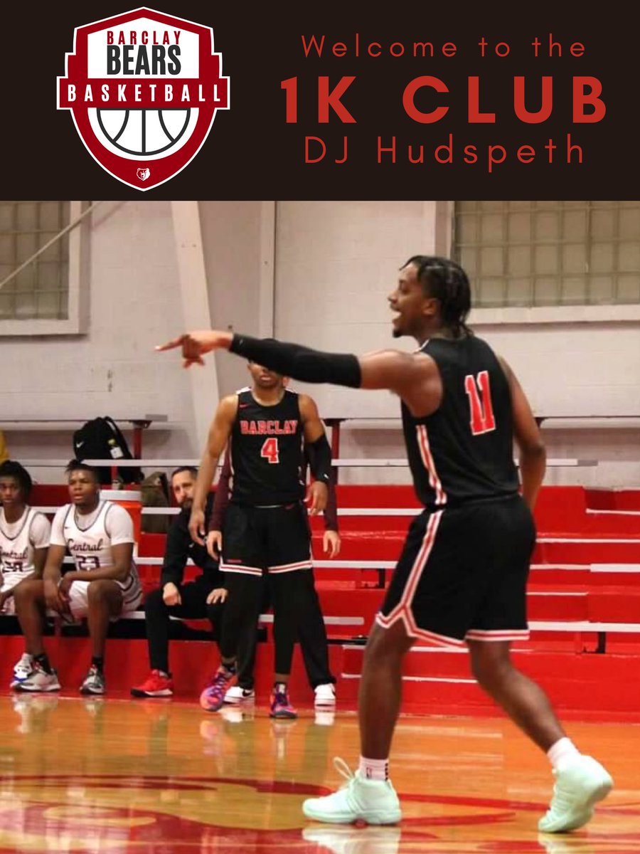 Barclay_MBB's tweet photo. 🚨🚨🚨🚨🚨🚨🚨🚨
Congratulations to DJ Hudspeth for achieving his 1000th point in tonight's game. DJ becomes Barclay College's 18th men's basketball player to reach this milestone.
@dj_hudspeth https://t.co/rn0f5DZAbc