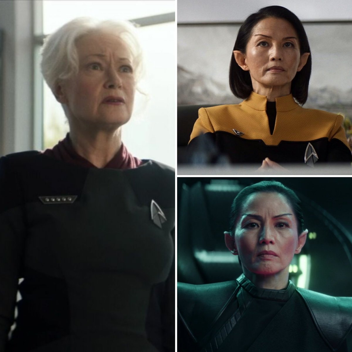 UnclePhil2K's tweet photo. I'm rewatching #StarTrekPicard & wondering... did #AdmiralClancy actually know that #CommodoreOh was a secret Romulan agent? Because viewed again after that reveal, their conversation in episode two raises more than a few eyebrows.
@StarTrek @StarTrekOnPPlus #StarTrek #Picard https://t.co/DjUxTOMokq