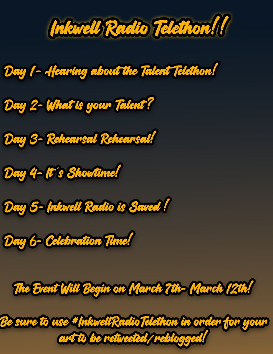 PremierJvalrie's tweet photo. Now Featuring the Inkwell Radio Talent Telethon! Featuring multiple OC's in the #CupheadFandom! 
#CupheadOC #CupheadOCEvent #TheCupheadShow https://t.co/eecntT8rcl