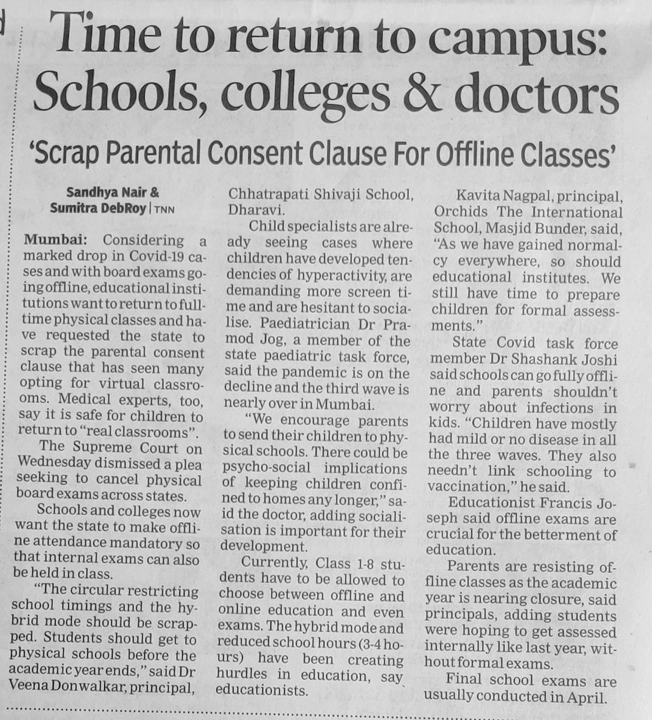 I'm sure Doctors can be trusted for such decisions. Time to reopen schools and colleges.

#schoolreopening #ReopeningSafely