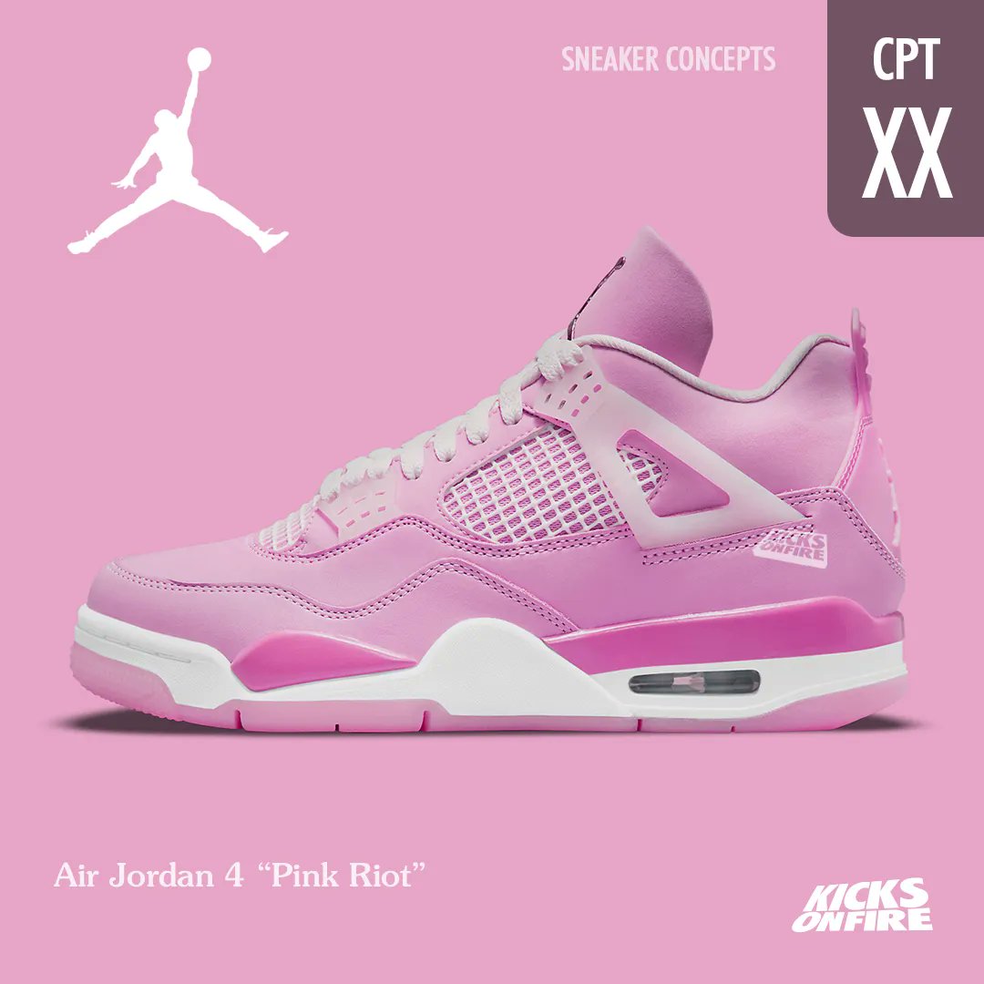 hot pink jordan 4s