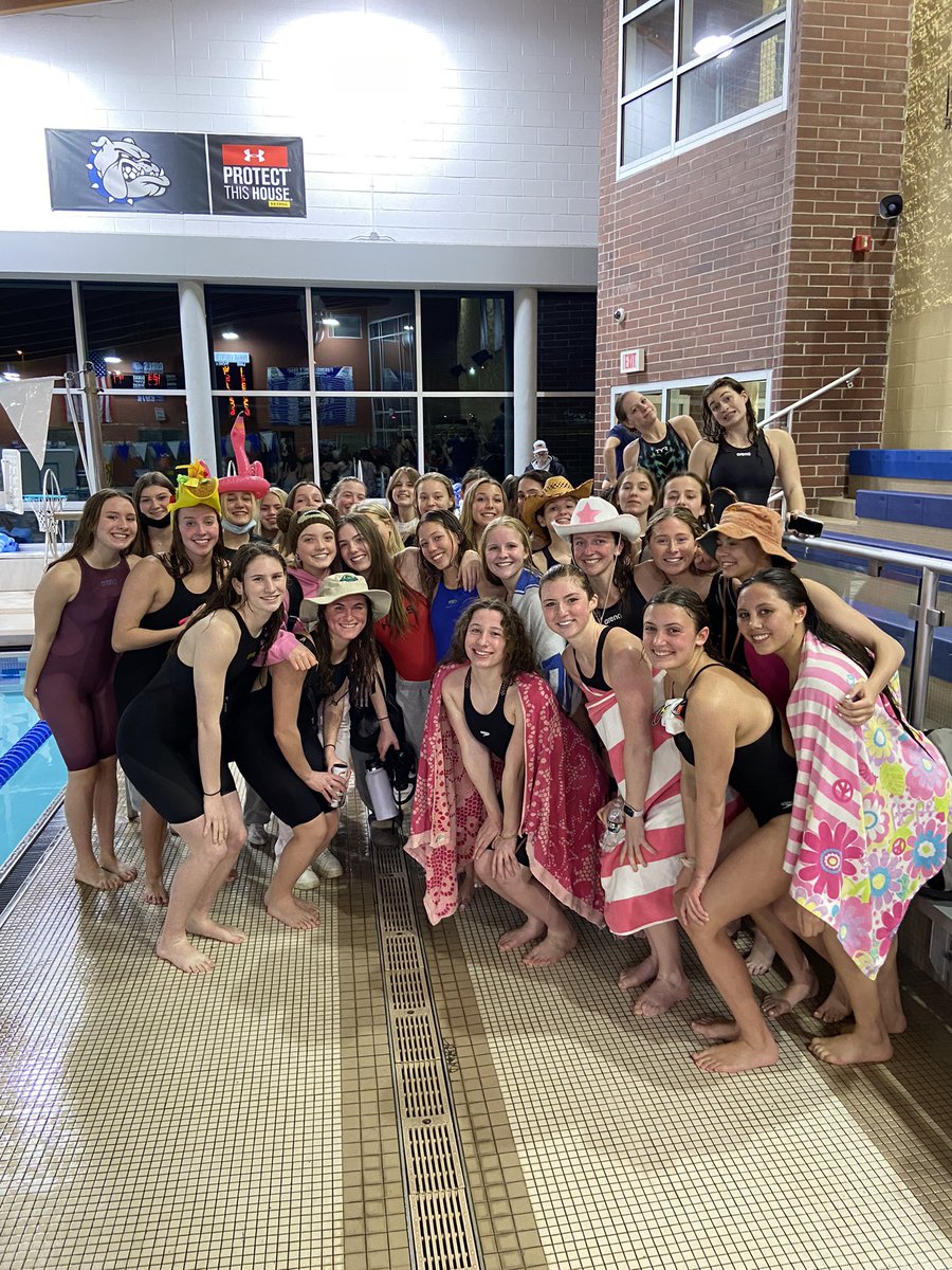 HMHSathletics's tweet photo. The HMHS Girls Swim Team advanced to the State Group C Championship with a 123-47 win over Glen Ridge

State Final: Sunday, 2/27, 9:30 AM at GCIT https://t.co/T6qEVvEjVS
