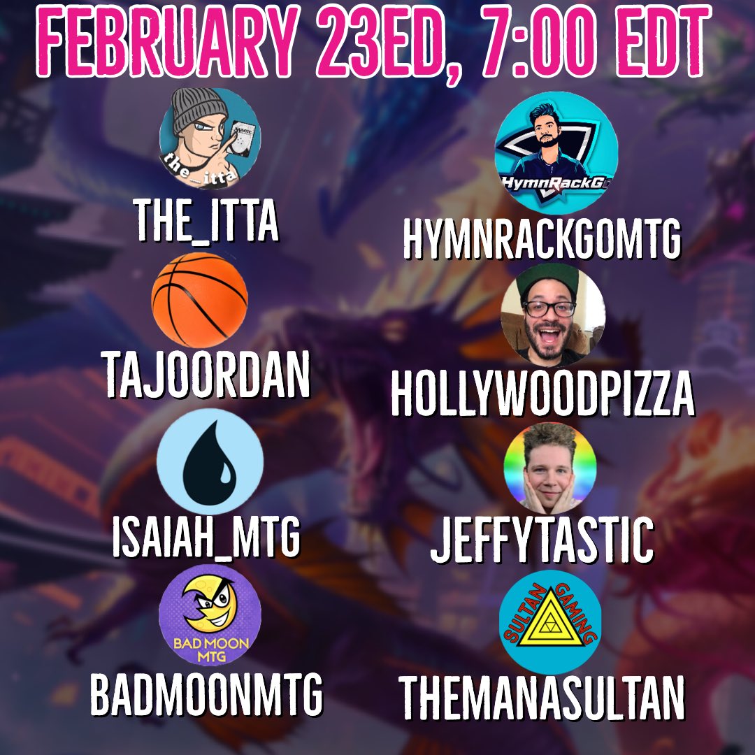 📚NEO WEEK TWO IN THE BOOKS📚<a href="/isaiah_mtg/">isaiah_mtg</a> CRUISING to a cool 3-0 with this DOPE GB deck! They also pocket $69.69 an 2,000 in gems thanks to our partner <a href="/matcherino_/">Matcherino</a> ! Much love to <a href="/HymnRackGoMTG/">HymnRackDaddy</a> <a href="/TaJoordan/">TaJoordan</a> @The_ITTA <a href="/pizzagoyf/">Efrain Ramirez (Hollywood Pizza/PizzaBoxMTG)</a> <a href="/BadMoonMTG/">Bad Moon Over The Wasteland</a> and Jeffy for jamming! #MTGDraft