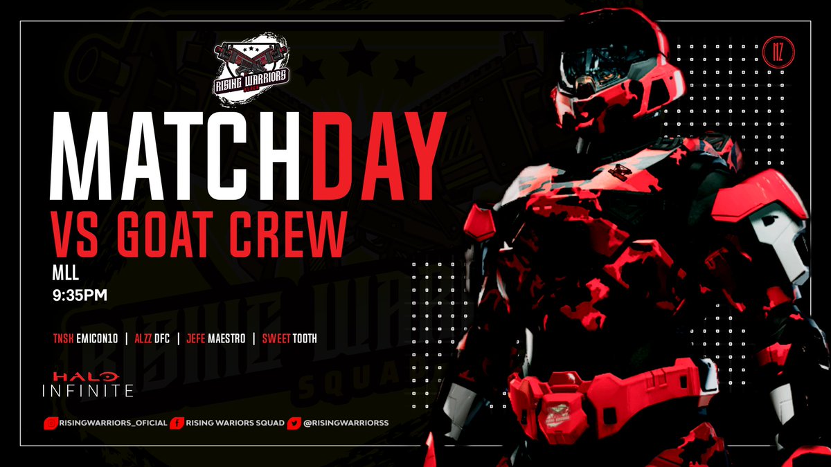 ¡¡Match Day!!

Today, our Black 🖤 team faces the @GoatCrewEsports in the <a href="/DeporteDigitalH/">Deporte Digital 01</a> league at 9:35pm 

Designer:@Samhz9 💛

#GoRWS 💛