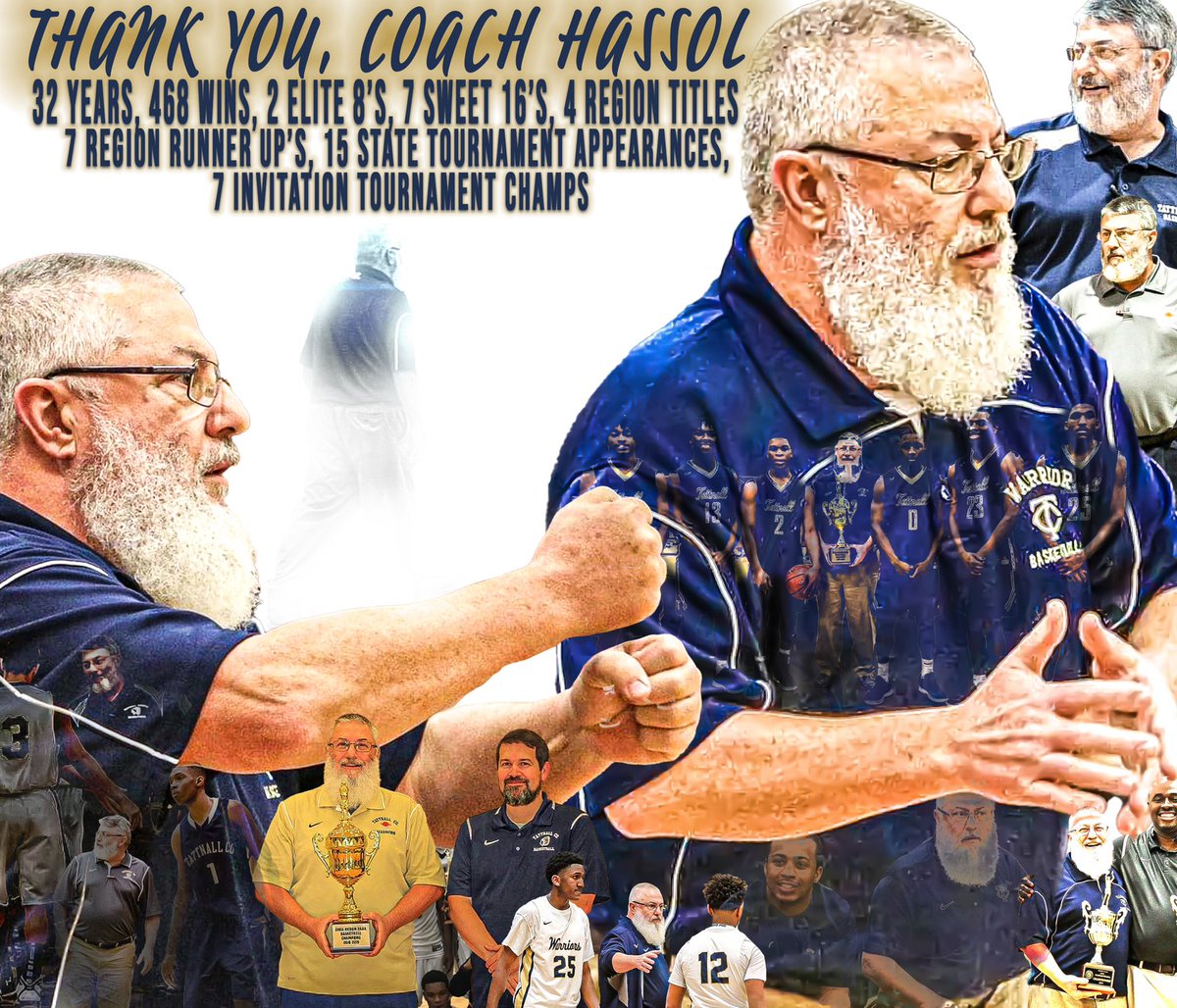 tchs_mbb's tweet photo. The Warrior family also wants to give a huge THANKS to Coach Hassol! 32 years and you touched a lot of lives in a positive way. Coach Hassol taught his players many valuable lesson over the years and for that we are grateful! Once a Warrior always a Warrior‼️
Thank you, Coach! https://t.co/nQoHq6iUYd