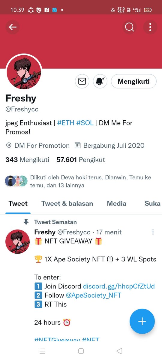 MilandyRizky's tweet photo. @gemhostofficial @Freshycc Done bismillahirrahmanirrahim https://t.co/XvWch0tAXY