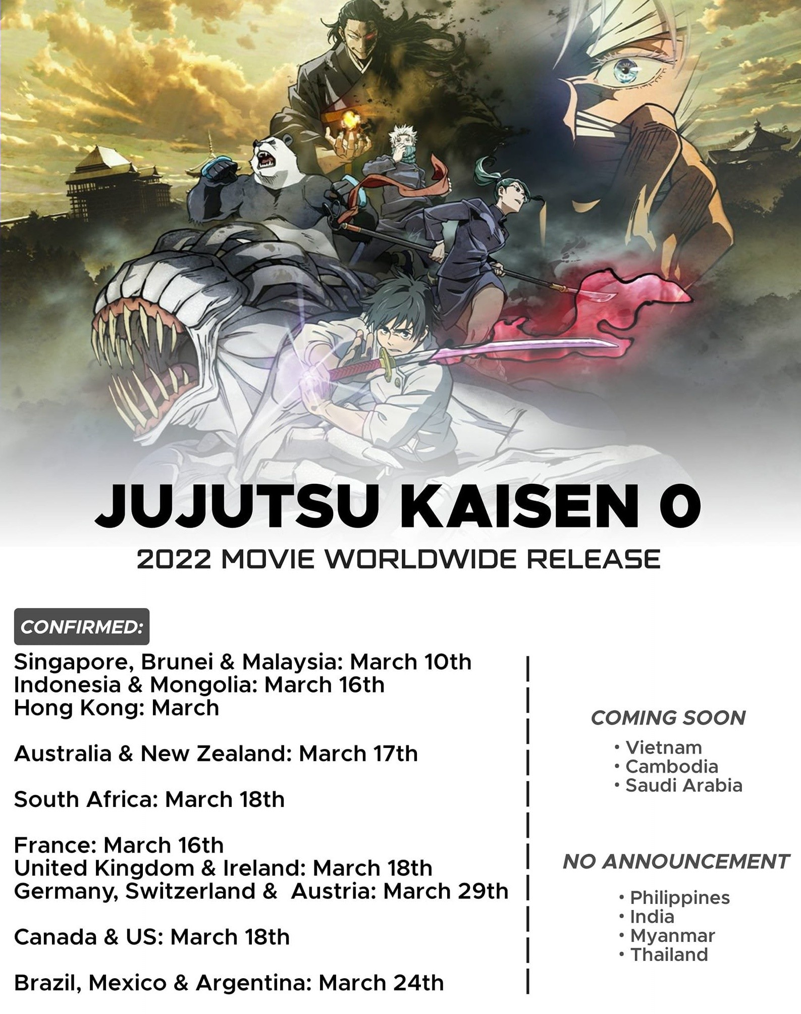 Jujutsu kaisen 0 release date