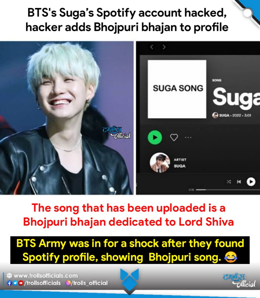 trollsofficials's tweet photo. Bhaisaab😂
#SUGA #Spotifydeleted #hacker #bhojpuri https://t.co/GPABJcwjYo
