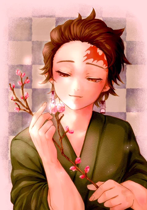 梅と炭治郎 