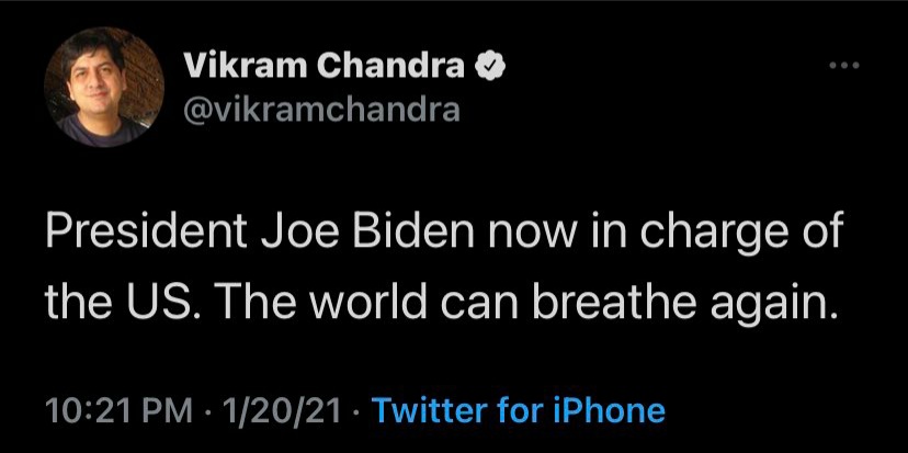 VarunKrRana's tweet photo. If you ever feel stupid, remember Vikram Chandra tweeted this. https://t.co/HNMv4P8LfM