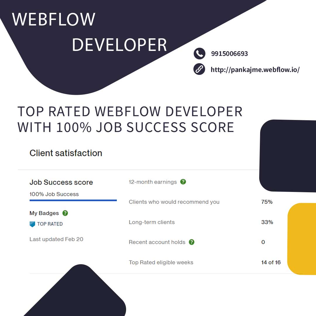 PankajdevWeb's tweet image. Top rated Webflow Developer
#webflow #webflowdeveloper #webdeveloper #webdesigner #NoCode #webdesign #webflowexpert #hirewebflowexpert