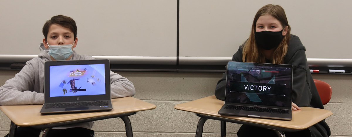HCJuniorHigh's tweet photo. Congratulations to these 8th Grade students for winning the Superlative Award for Best Gamers - Seth Tuttle and Kataryna Pelinsky. #IMPACTStudents https://t.co/sNG15DKrgZ