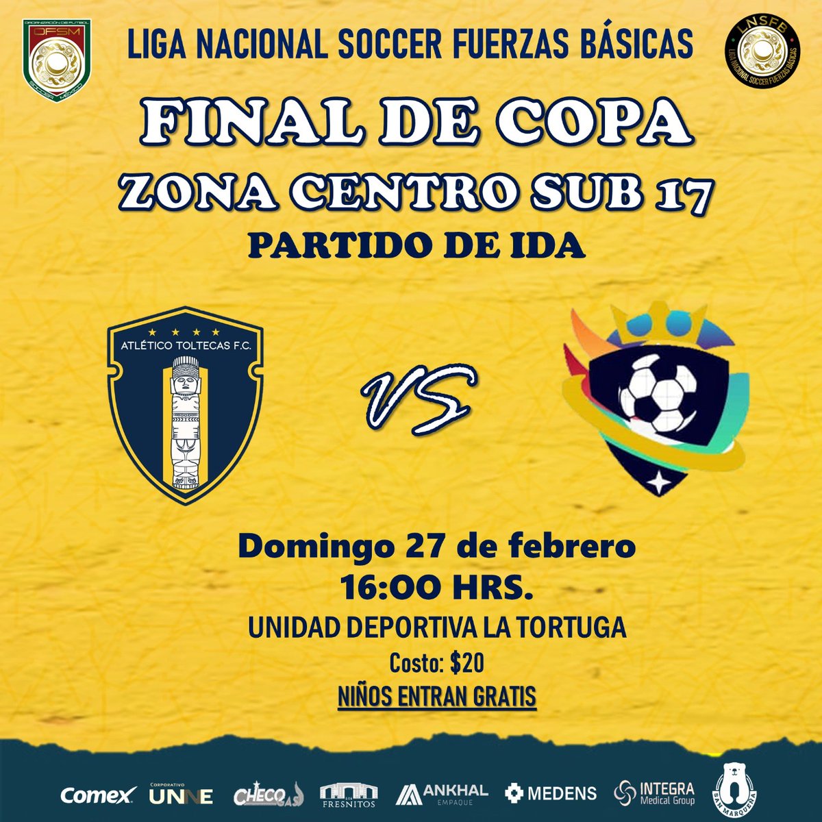 🔥🔥Felicitamos a nuestras fuerzas básicas por su empeño y dedicación por lo que se encuentran en la final de 4ta división de Copa❗❗ Liga Nacional Soccer de Fuerzas Basicas

#OrgullosamenteTolteca
#atleticotolteca
#daletolteca
💛💙
