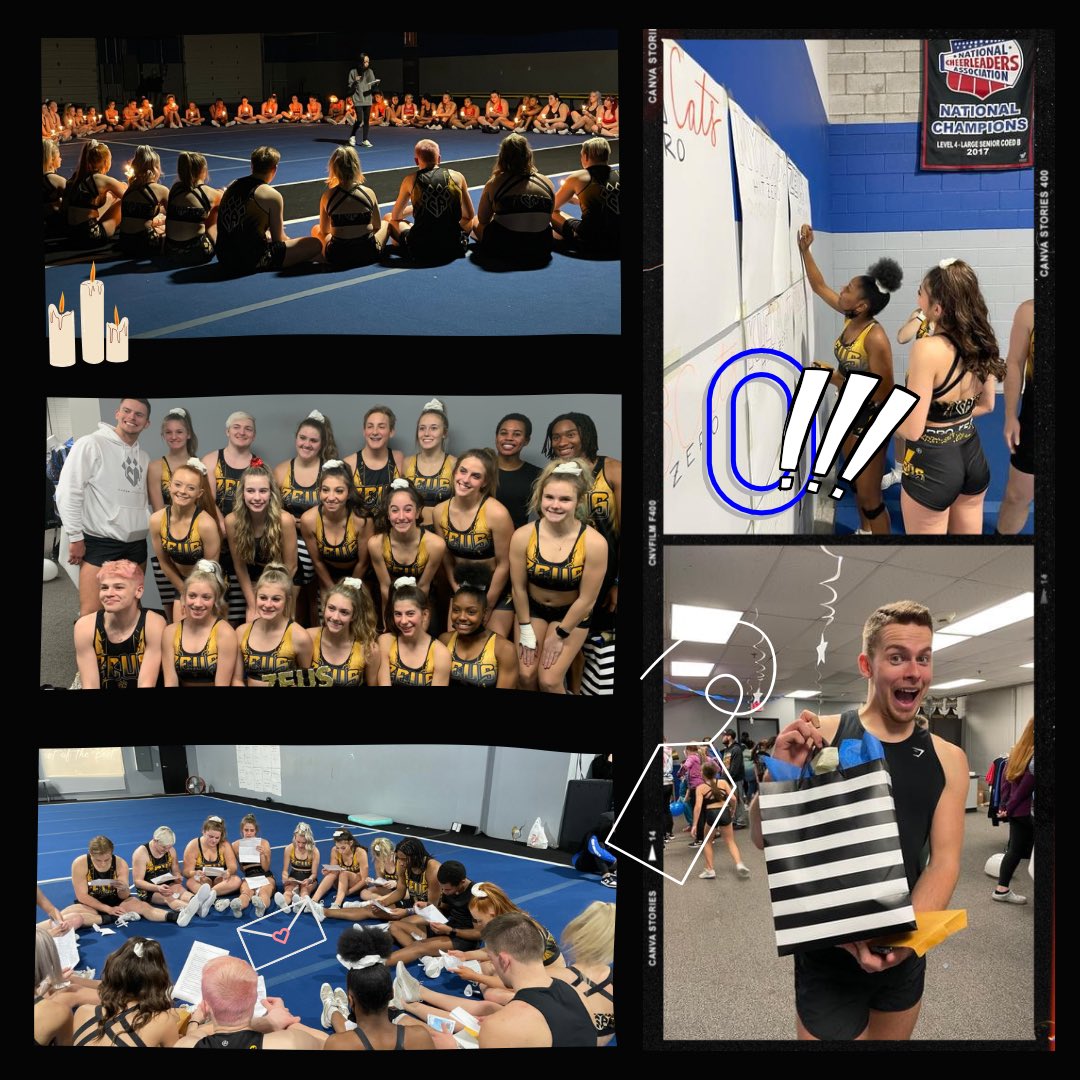 Last NCA practice… show off… ZERO!!… candle light affirmations… love letters from our family and gifts!! We are Ready to travel to Dallas and put on a show… safe travels CAts ✈️💙🖤🏛⚡️⚡️🌎 <a href="/CA_ColumbusOH/">CA Columbus</a>